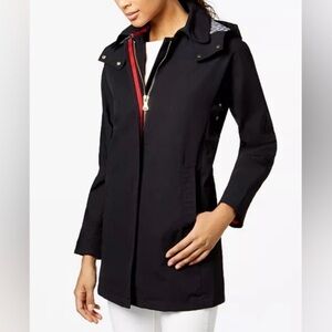 Vince Camuto Navy Blue Nautical Rain Jacket Coat Small (4)